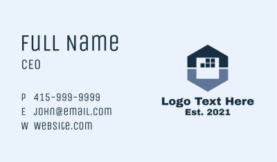 Storage Facility Building Business Card
