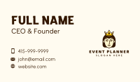 Lady Princess Crown Business Card Image Preview