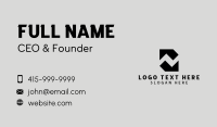 Tech Application Letter N Business Card Image Preview