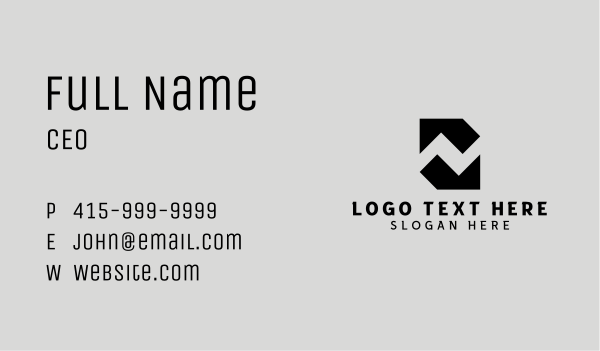 Tech Application Letter N Business Card Design Image Preview