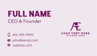 A & E Monogram Business Card Image Preview