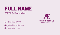 A & E Monogram Business Card Image Preview