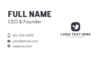 Geometric Tech Letter Y Business Card Image Preview