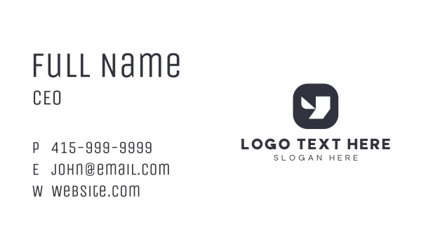 Geometric Tech Letter Y Business Card Design Image Preview
