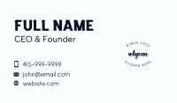 Vintage Classic Wordmark Business Card Image Preview