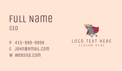 Superhero Kid  Business Card Image Preview