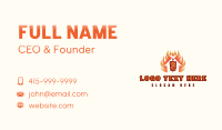 Kebab Grill Flame Business Card Design
