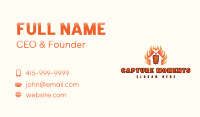Kebab Grill Flame Business Card Image Preview