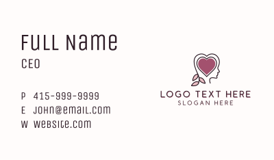 Heart Brain Counselling  Business Card Image Preview
