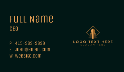 Luxury Building Structure Business Card Image Preview