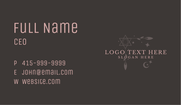 Mystic Fashion Business Business Card Design Image Preview