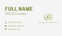 Wellness Beauty Lettermark Business Card Image Preview
