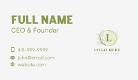 Wellness Beauty Lettermark Business Card Image Preview