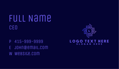 Electronics Circuit Tech Business Card Image Preview