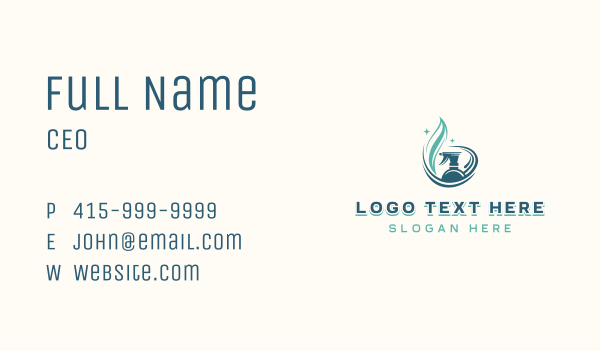 Cleaning Sprayer Disinfection Business Card Design Image Preview