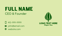 Natural Palm Plant  Business Card Design