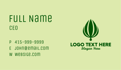Natural Palm Plant  Business Card Image Preview