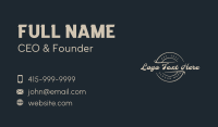 Retro Vintage Cursive Business Card Image Preview