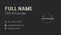 Round Graffiti Wordmark Business Card Design