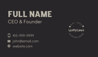 Round Graffiti Wordmark Business Card Image Preview