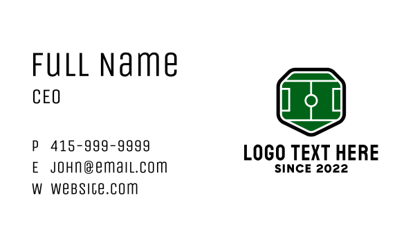 Soccer Tournament Shield Business Card Design Image Preview