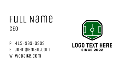 Soccer Tournament Shield Business Card Image Preview