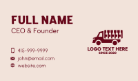 Wine Delivery Truck Business Card Image Preview