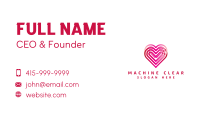 Double Dating Heart Business Card Image Preview