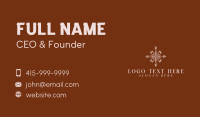 Flower Shop Ornament Business Card Design