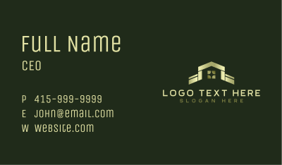 Window House Roofing Business Card Image Preview