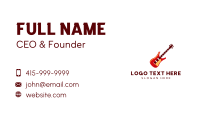 Electric Guitar Business Card Preview