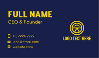 Yellow Tech Badge  Business Card Image Preview