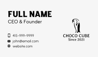 Minimalist Penguin  Business Card Image Preview