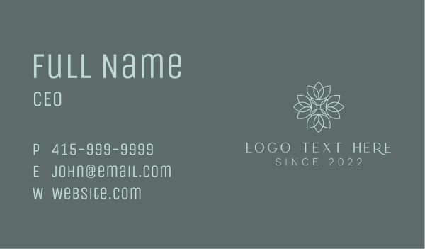 Lotus Premium Beauty Boutique Business Card Design Image Preview