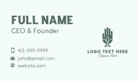 Natural Plant Hand Business Card Image Preview