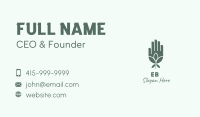 Natural Plant Hand Business Card Image Preview