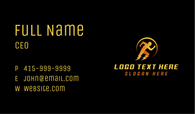 Fast Human Lightning Business Card Image Preview