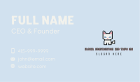 Pixel Cat Kitten Business Card Image Preview
