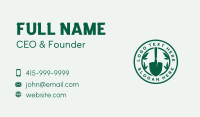 Garden Shovel Leaves Business Card Image Preview