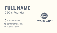 Wood Planer Workshop Business Card Image Preview