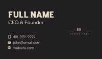 Luxury Classic Wordmark  Business Card Design