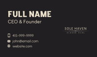 Luxury Classic Wordmark  Business Card Image Preview