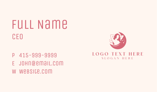 Feminine Woman Beauty Business Card Design Image Preview
