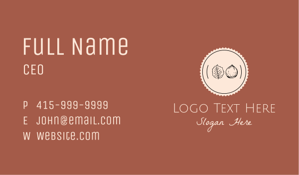 Autumn Badge Business Card Design Image Preview