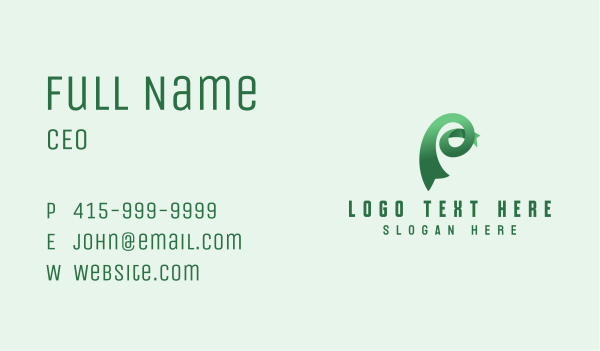 Tech Consultant Letter P Business Card Design Image Preview