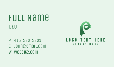 Tech Consultant Letter P Business Card Image Preview