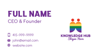 Rainbow Gay Couple  Business Card Design