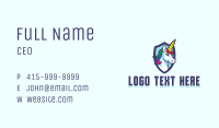 Unicorn Mythical Gaming  Business Card Image Preview