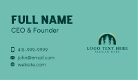 Green Eco Pine Trees Business Card Image Preview