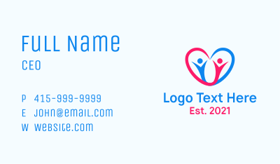 Healthy Love Care Business Card Image Preview